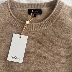 Mongolian Cashmere Boxy Crewneck Sweater